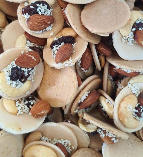 Bánh đồng tiền mix hạt 500g