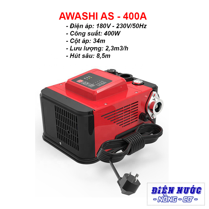 MÁY BƠM NƯỚC TĂNG ÁP AWASHI AS-400A/400W