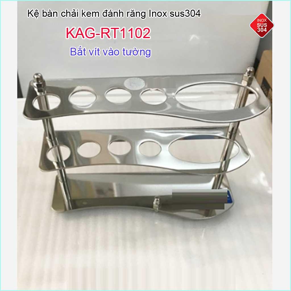 KỆ BÀN CHẢI KEM ĐÁNH RĂNG INOX ROCA KAG-RT1102
