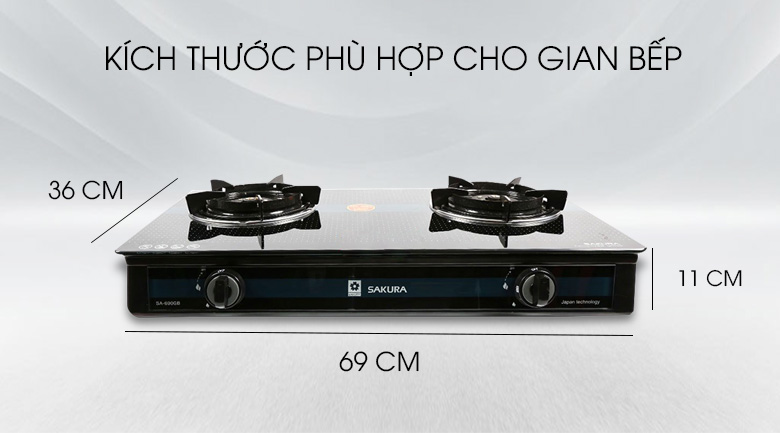 Bếp gas dương Sakura SA-690GH
