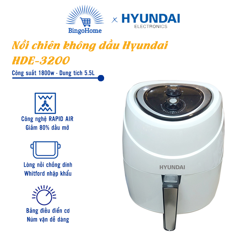 Nồi chiên không dầu Hyundai HDE3200 5.5L