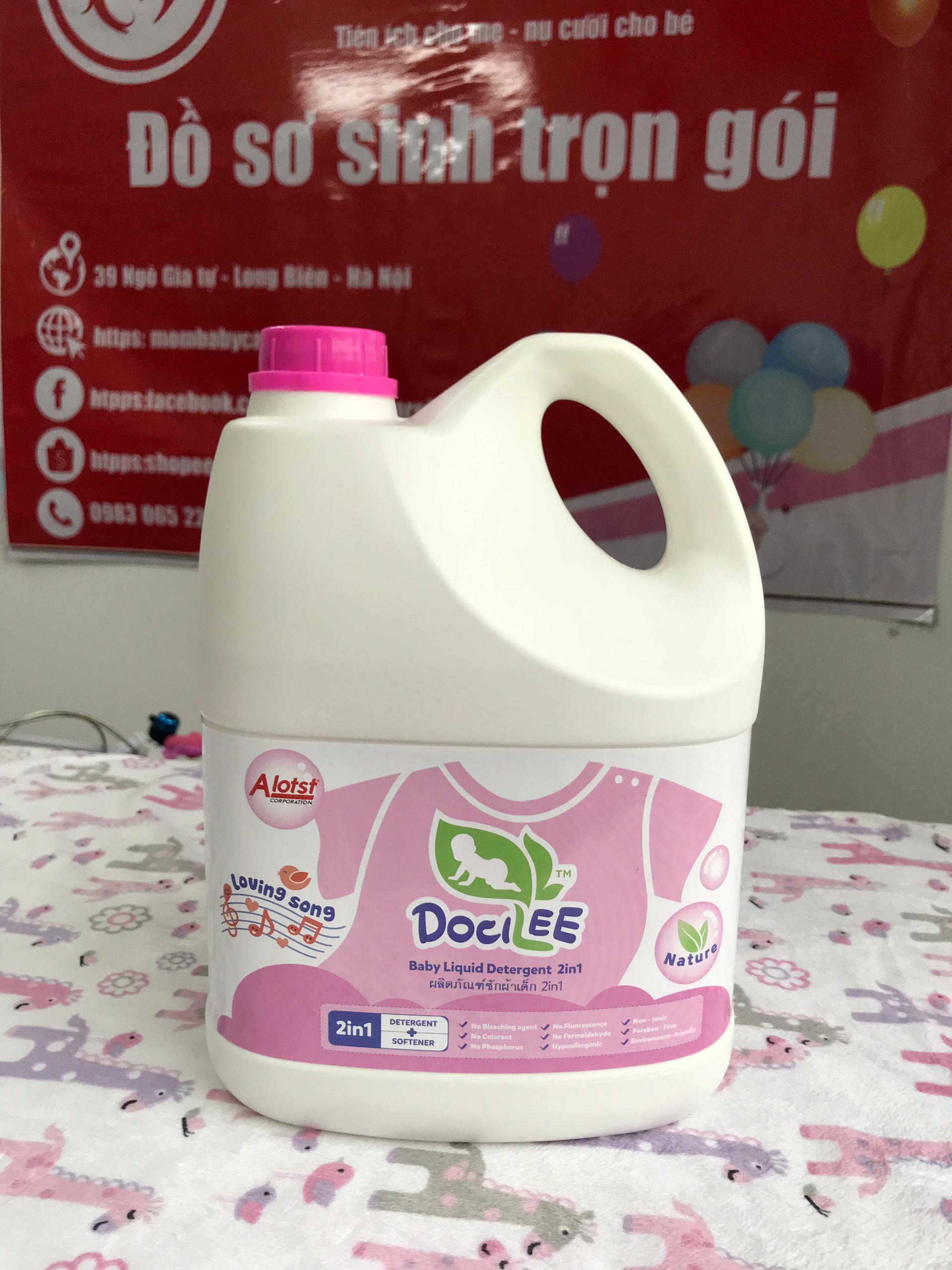 Nước giặt xả quần áo docilee little melon 1000ml