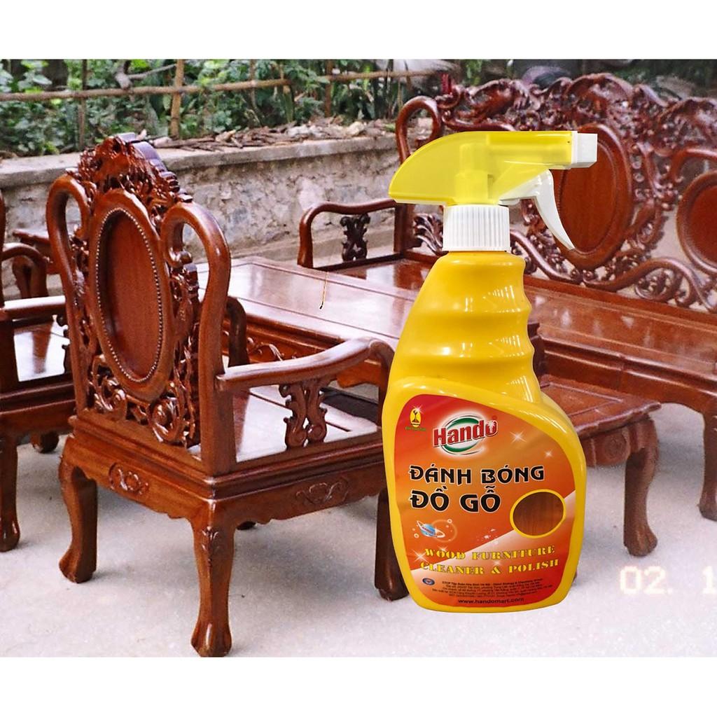 Xịt làm sạch và đánh bóng đồ gỗ Hando