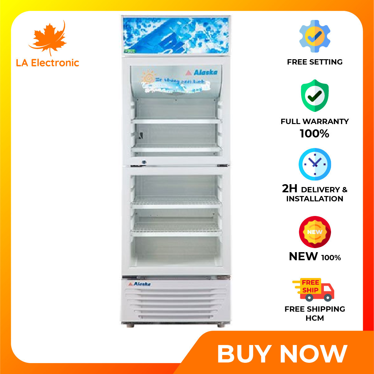 Tủ mát Alaska LC-433DB 300L