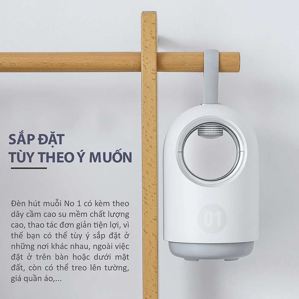 Đèn bắt muỗi côn trùng thông minh Jisulife D01