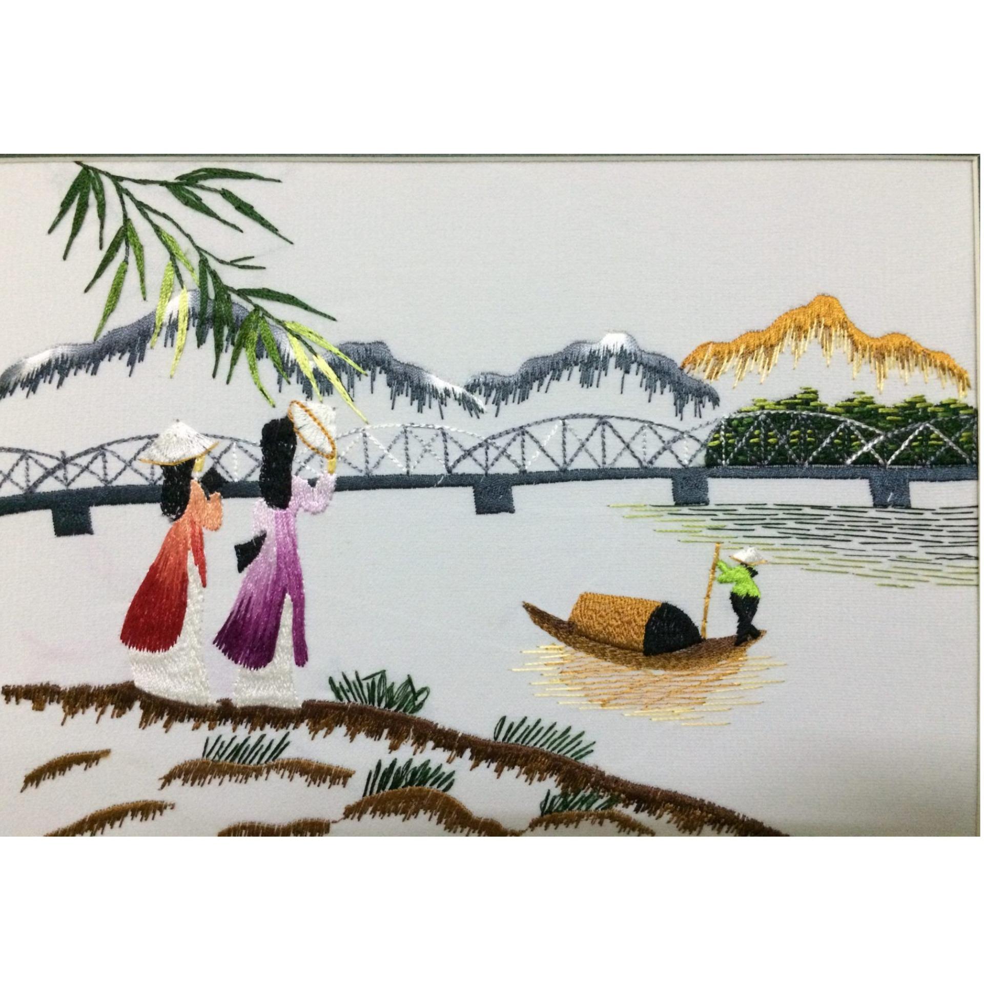 Đồng hồ tranh Cầu Tràng Tiền