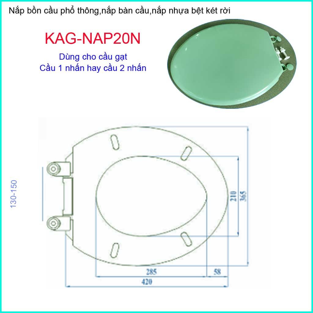 Nắp đậy bàn cầu KAG-NAP20N