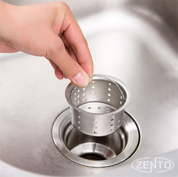 Bầu xi phông chậu rửa bát Inox XP110