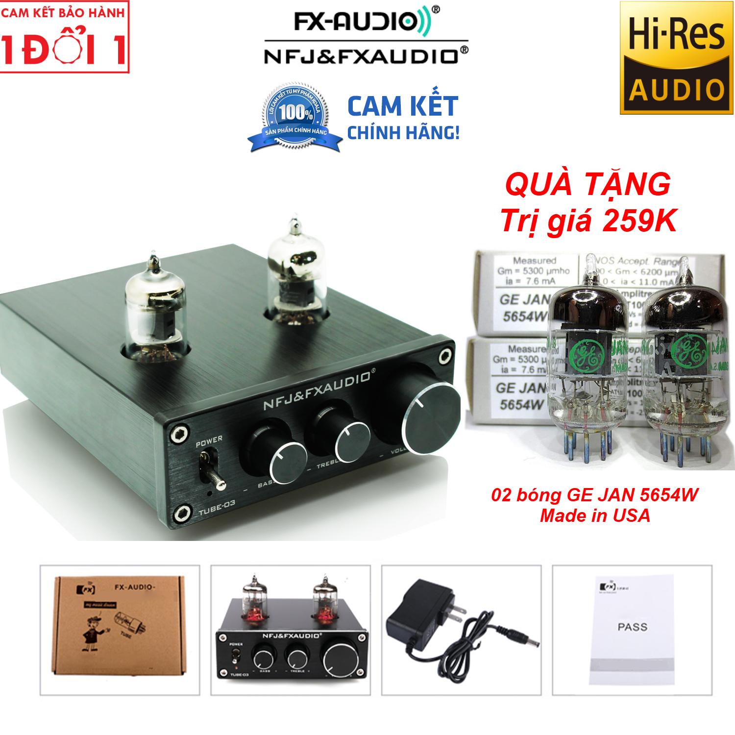 FX Audio TUBE-03 6J1 Preamplifier Đèn, Chỉnh Bass-Treble