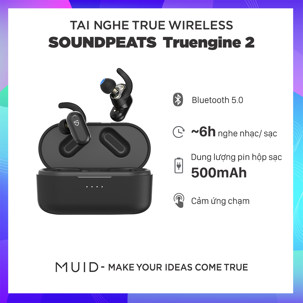 Tai nghe không dây Soundpeats Truepeats Truengine 2