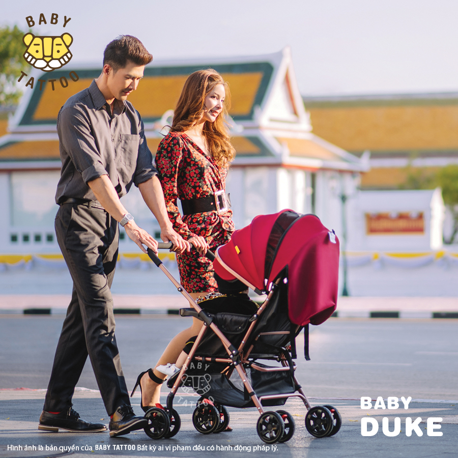 Xe đẩy em bé 2 chiều Baby Tattoo Duke