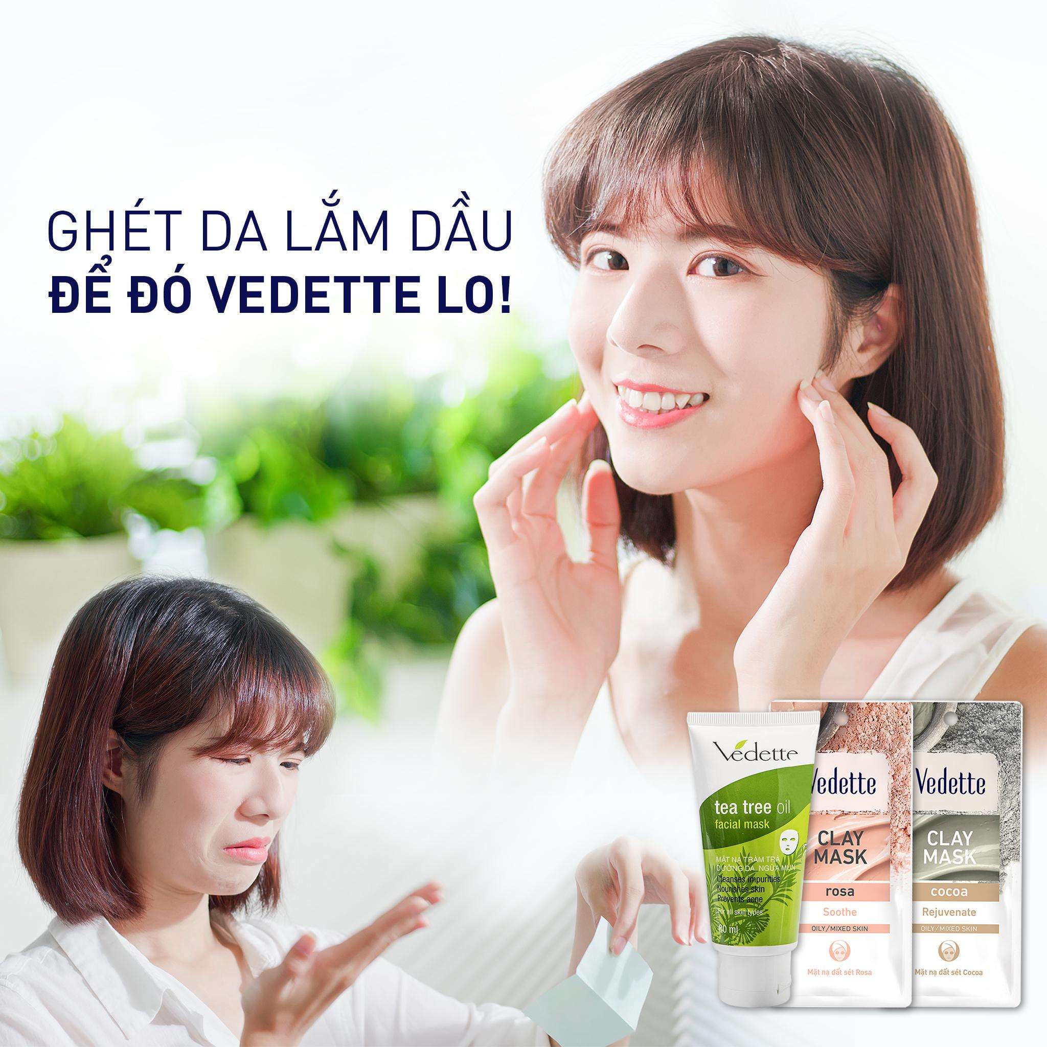 Mặt Nạ Lột Nhẹ Dưỡng Da Vedette Dưa Leo 12ml