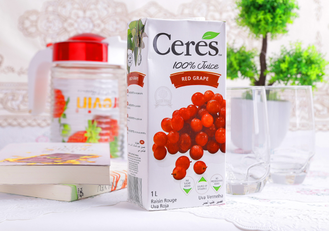 Nước ép Ceres nho 1l