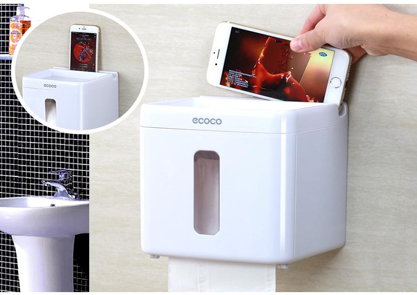 KỆ TREO GIẤY VỆ SINH ĐA NĂNG ECOCO D08