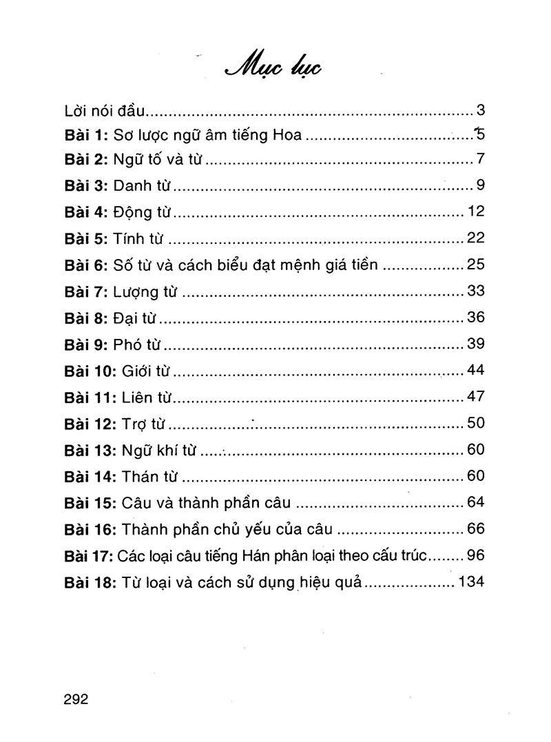 Văn Phạm Tiếng Hoa