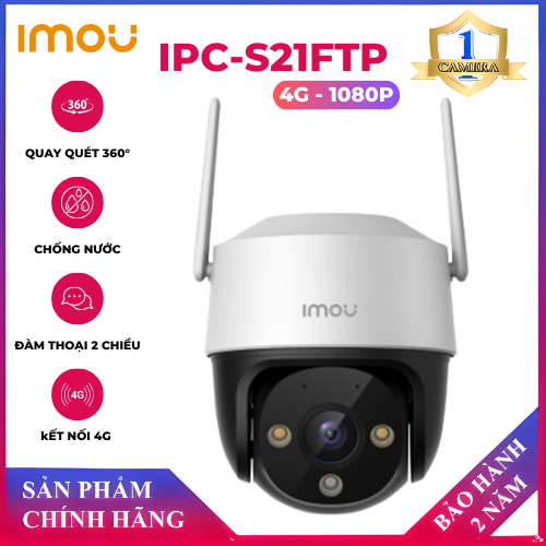 CHÍNH HÃNG HOÀN TIỀN Camera Wifi PT Full Color 2MP iMOU IPC S21FTP kết