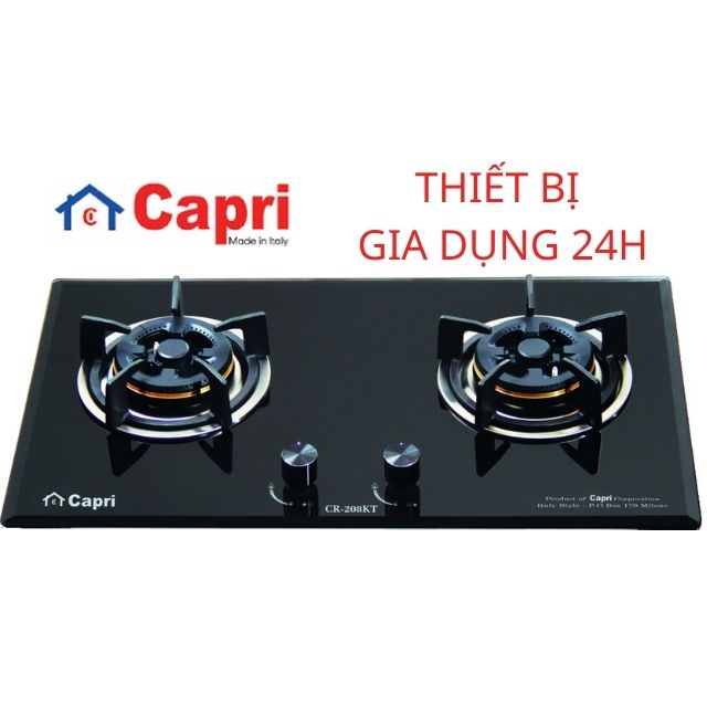 Bếp gas âm Capri CR-208KT đôi