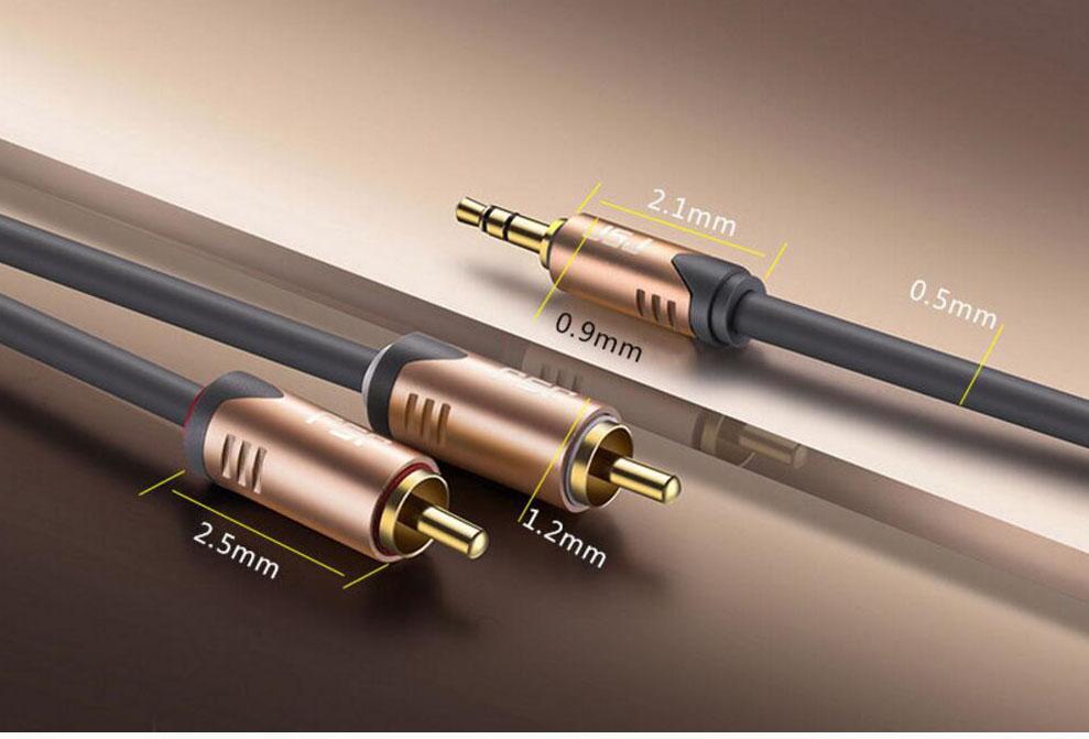 CÁP LOA JACK 3.5 RA 2 ĐẦU HOA SEN JSJ JA-3322