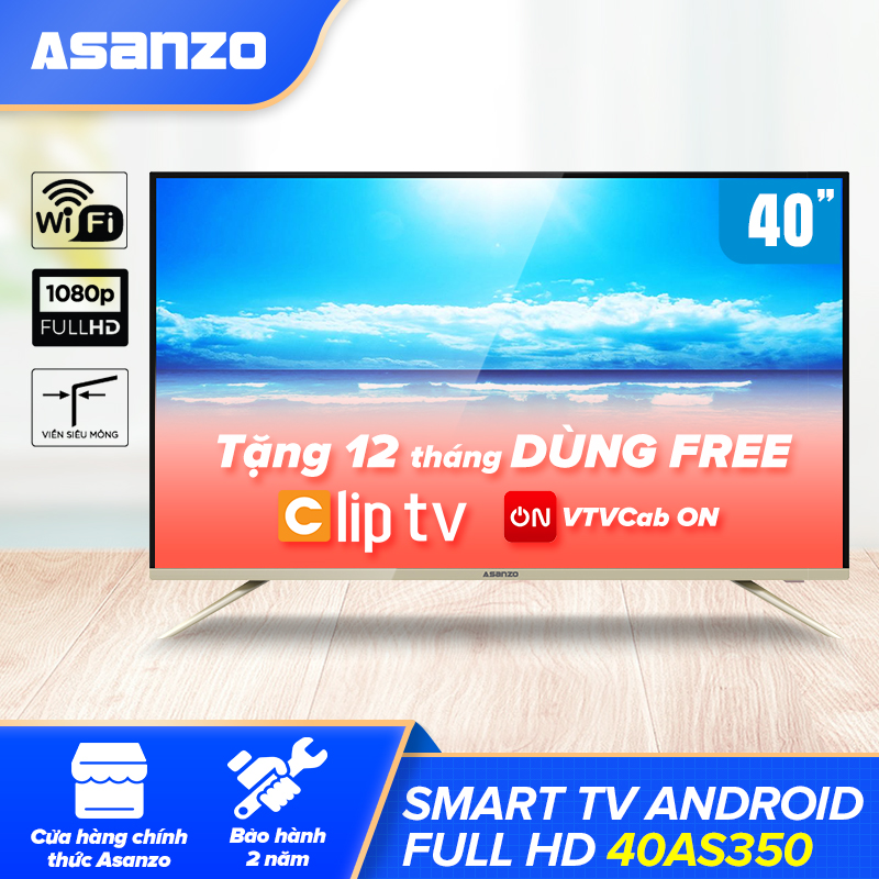 Smart Tivi Asanzo 40AS350 - 40 inch, Full HD (1920x1080)