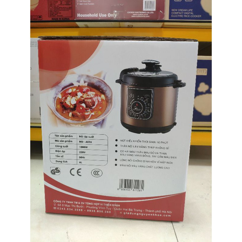 Nồi áp suất Media MD-AS16 6L