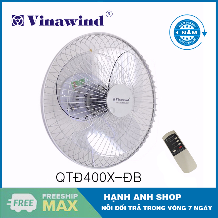 Quạt treo tường Vinawind QTT400X-DB