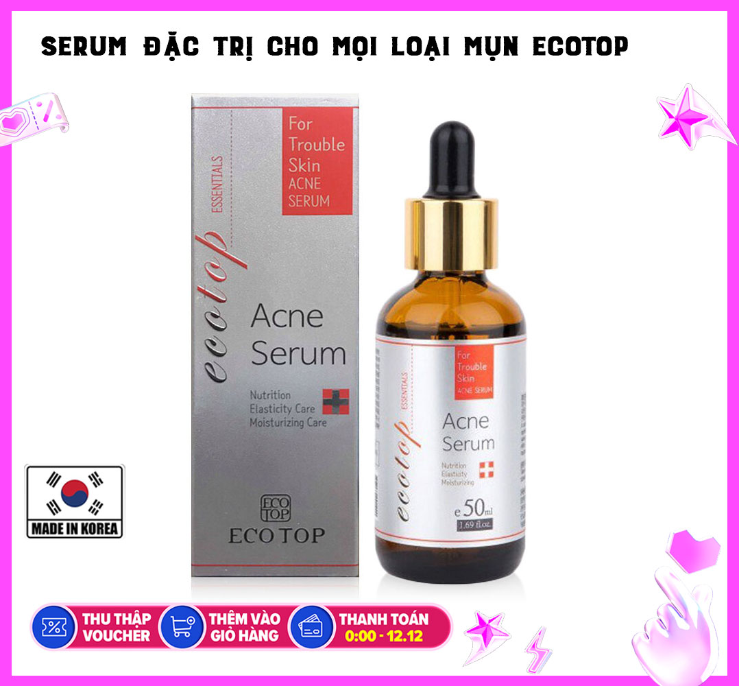 Tinh Chất Serum Đặc Trị Mụn Ecotop Acne Serum