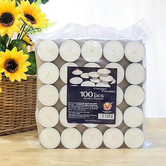 BỊCH 100 NẾN TEALIGHT MISS CANDLE FTRAMART TRẮNG