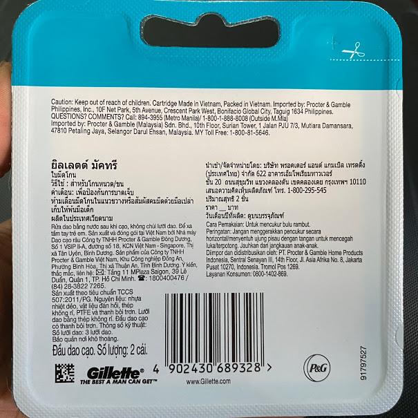 Lưỡi Dao Cạo Gillette Mach 3 Turbo