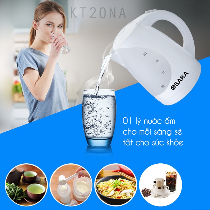 Bình Đun siêu tôc OSAKA KT20NA 2L