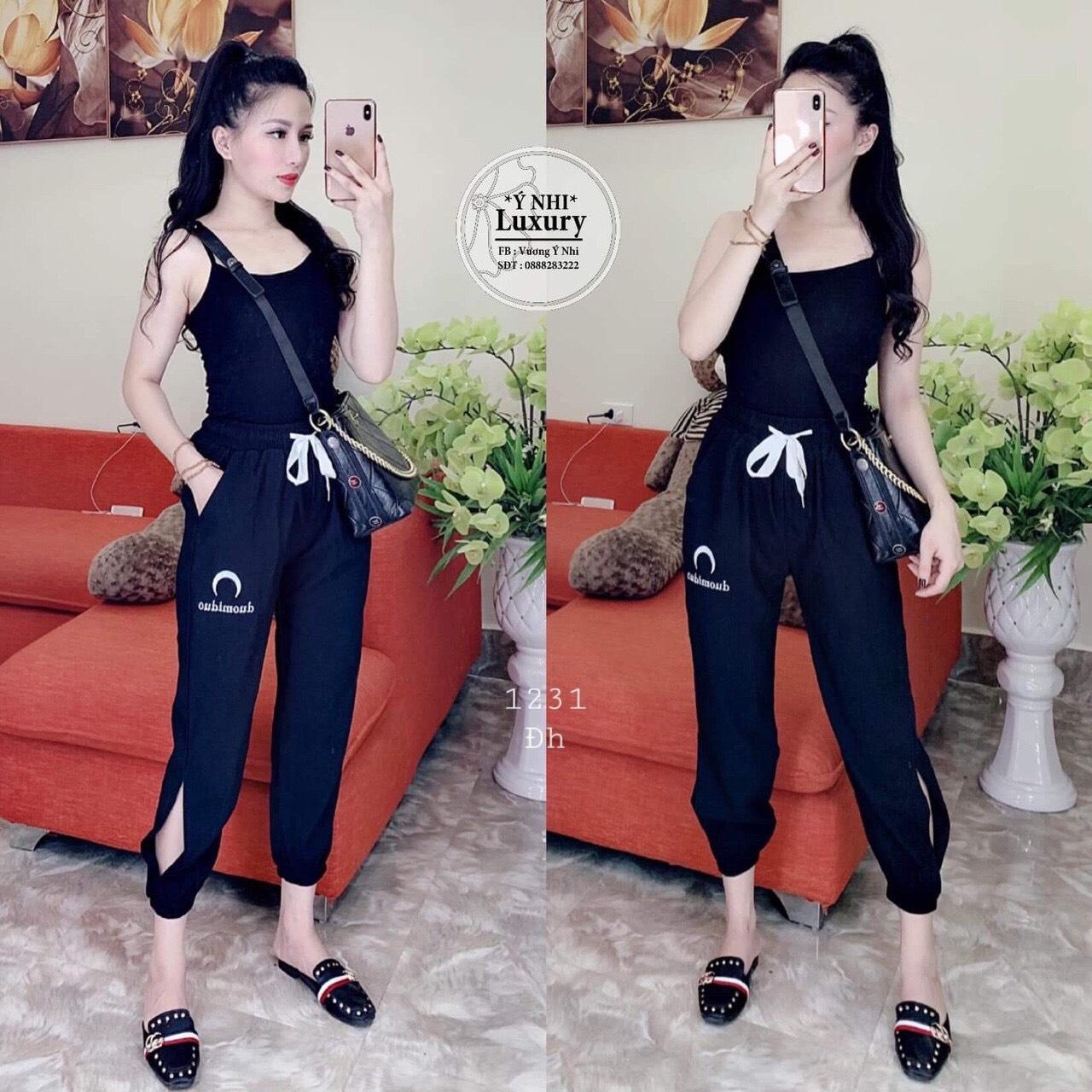 Quần legging giả jean loang xếp nhăn QDN01