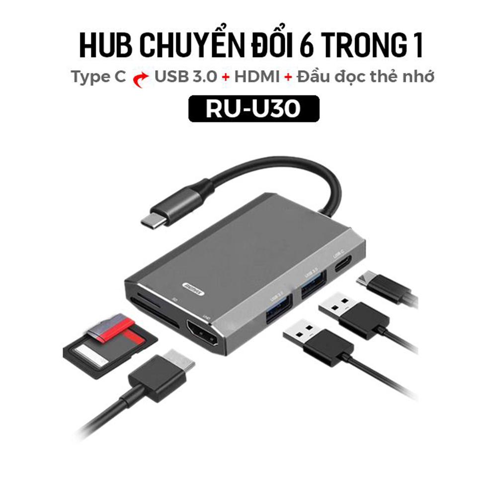 Hub chuyển đổi Remax RU-U30 6 in 1