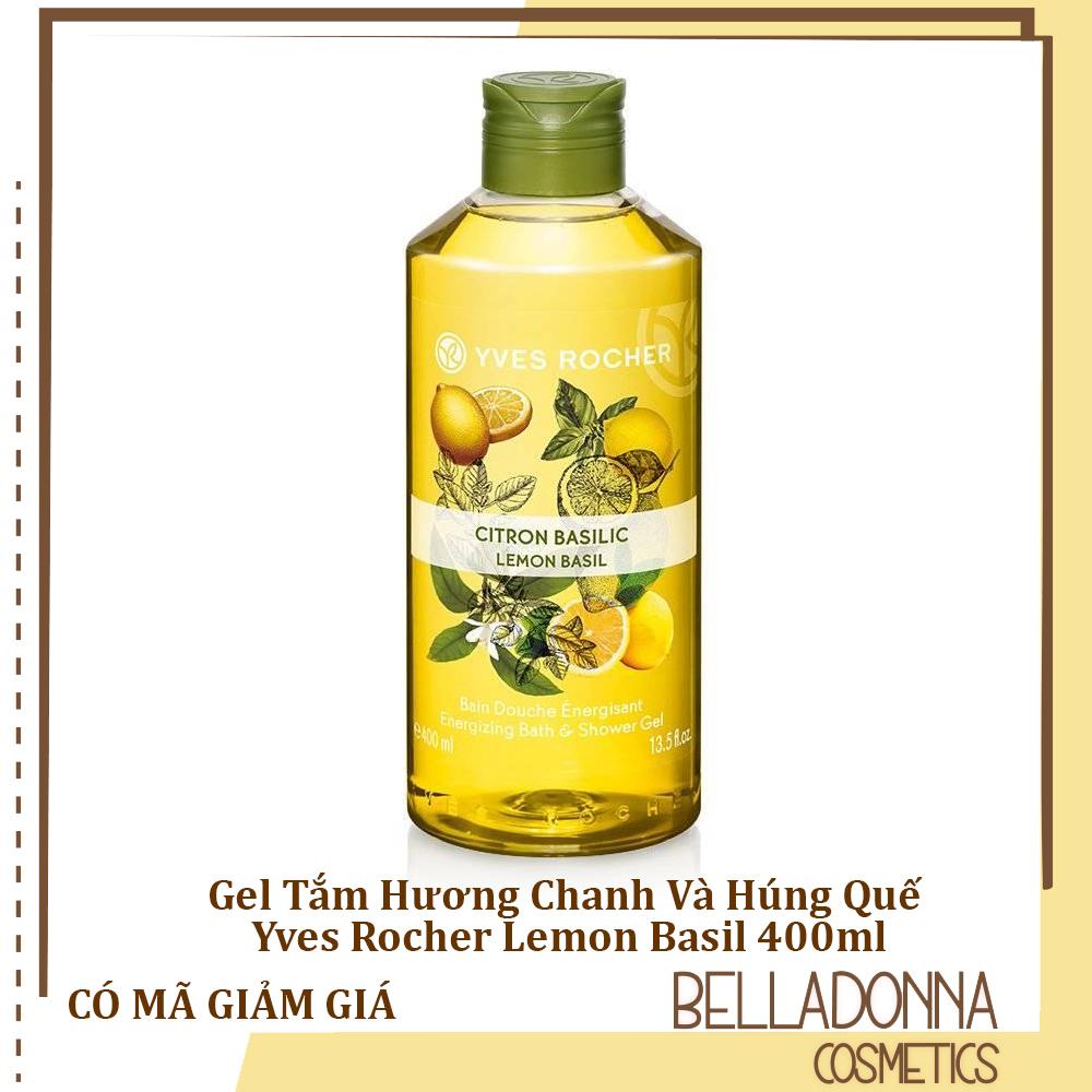 Gel Tắm Yves Rocher Lemon Basil Energizing Bath & Shower Gel 400ml