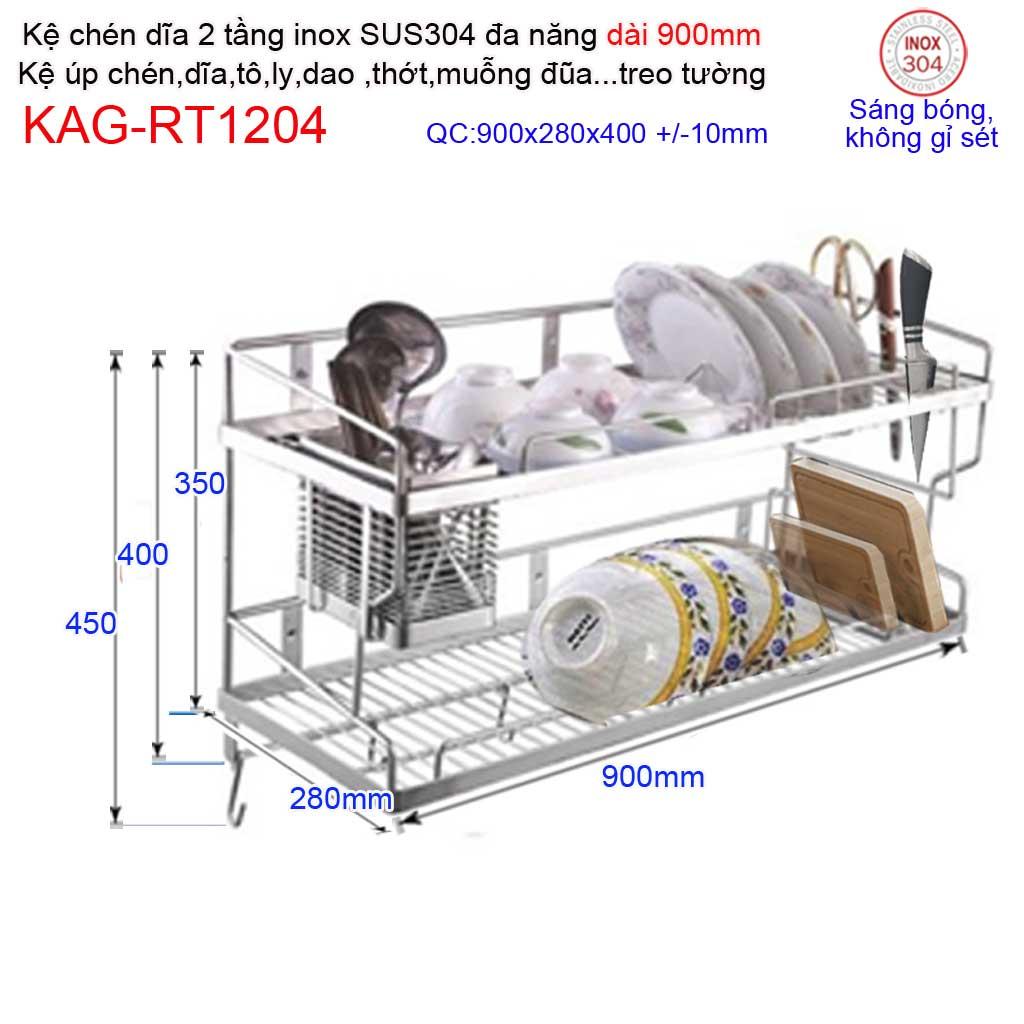 KỆ ĐỰNG CHÉN BÁT 2 TẦNG KAG-RT1204