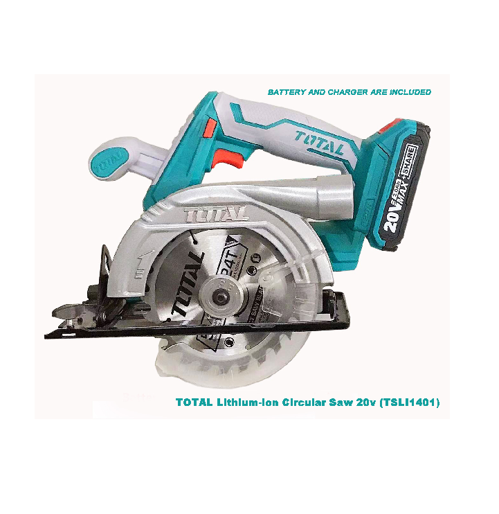 20V Máy cưa đĩa dùng pin 140mm Total TSLI1401