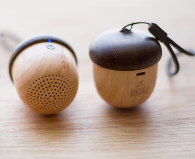 Loa bluetooth hình quả sồi
