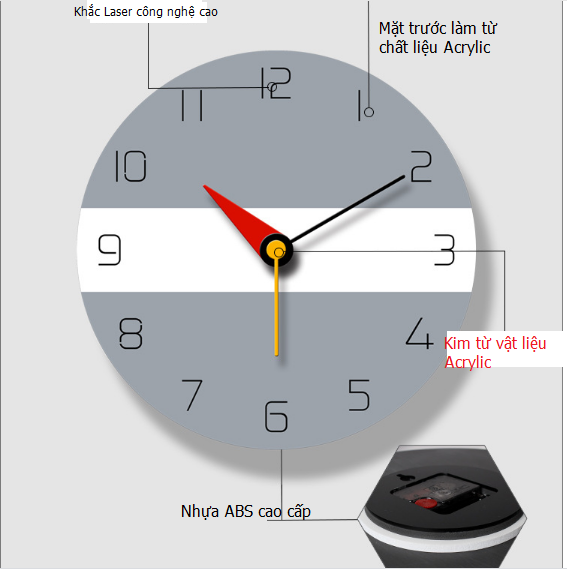 Đồng Hồ treo tường DH14