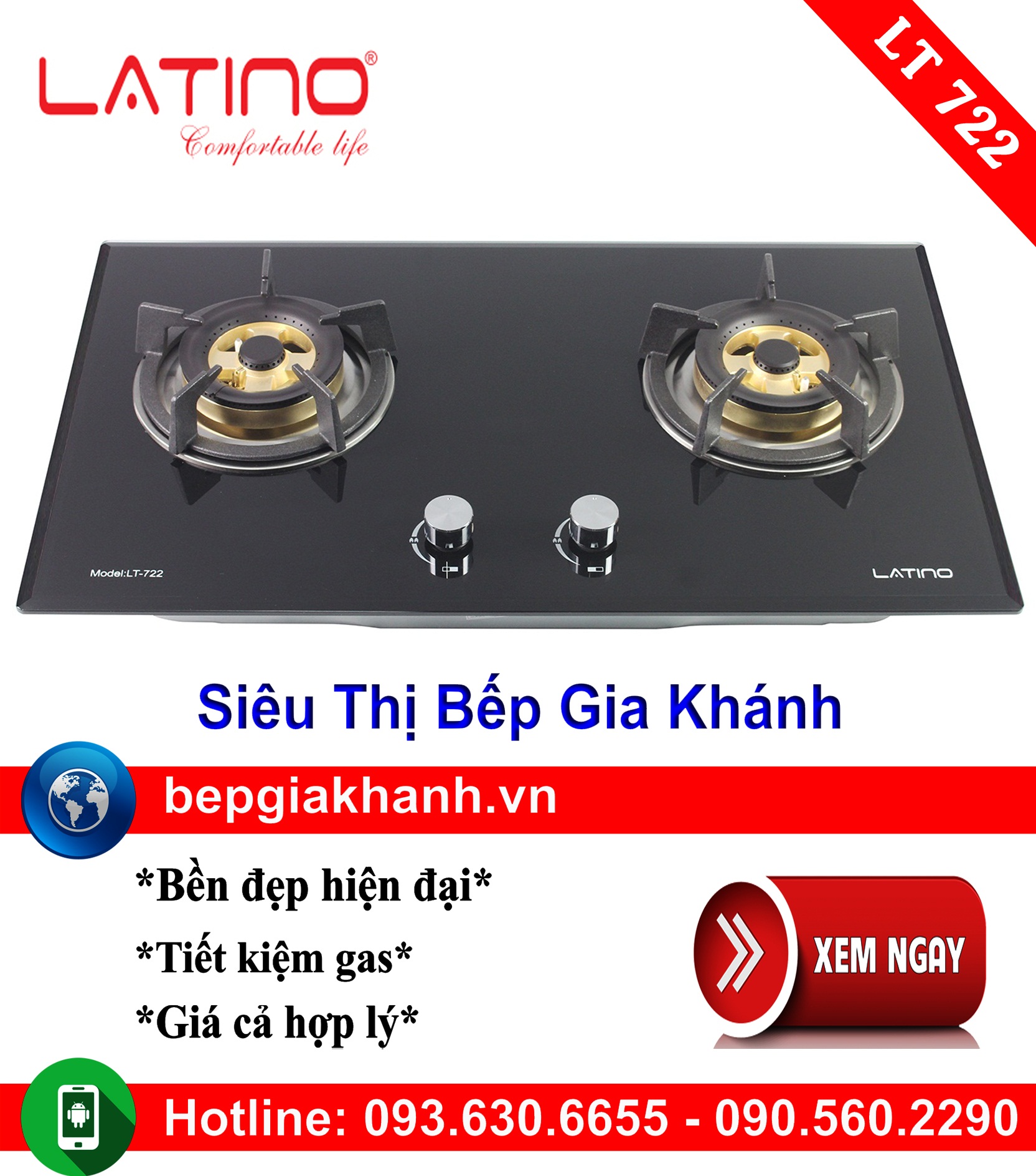 Bếp Ga Latino LT-722