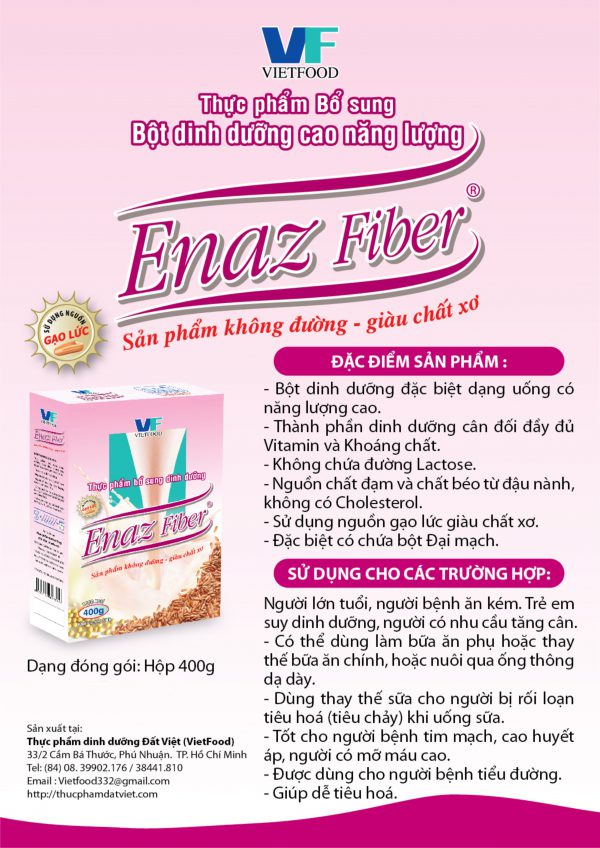 Bột dinh dưỡng ENAZ gạo lức