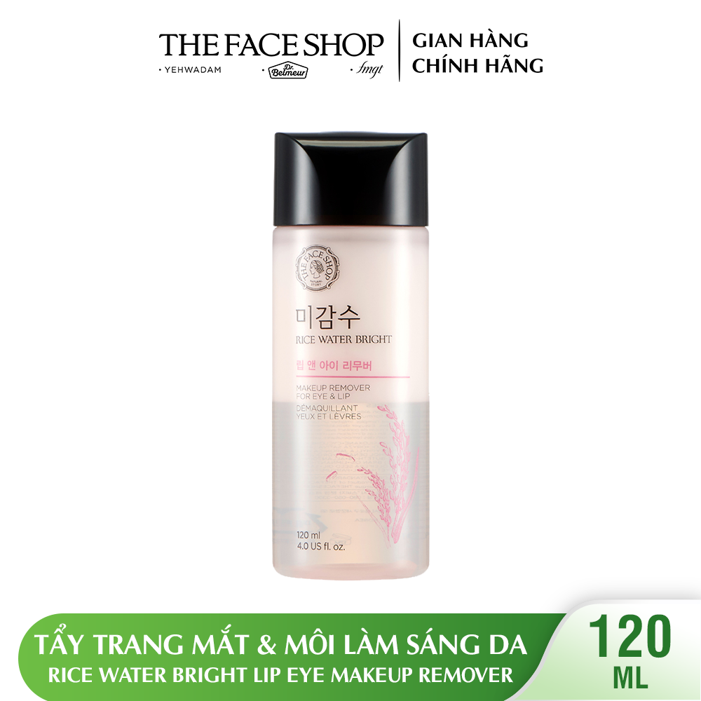 Kem tẩy trang gạo Rice Water Bright Lip Eye Remover 120ml