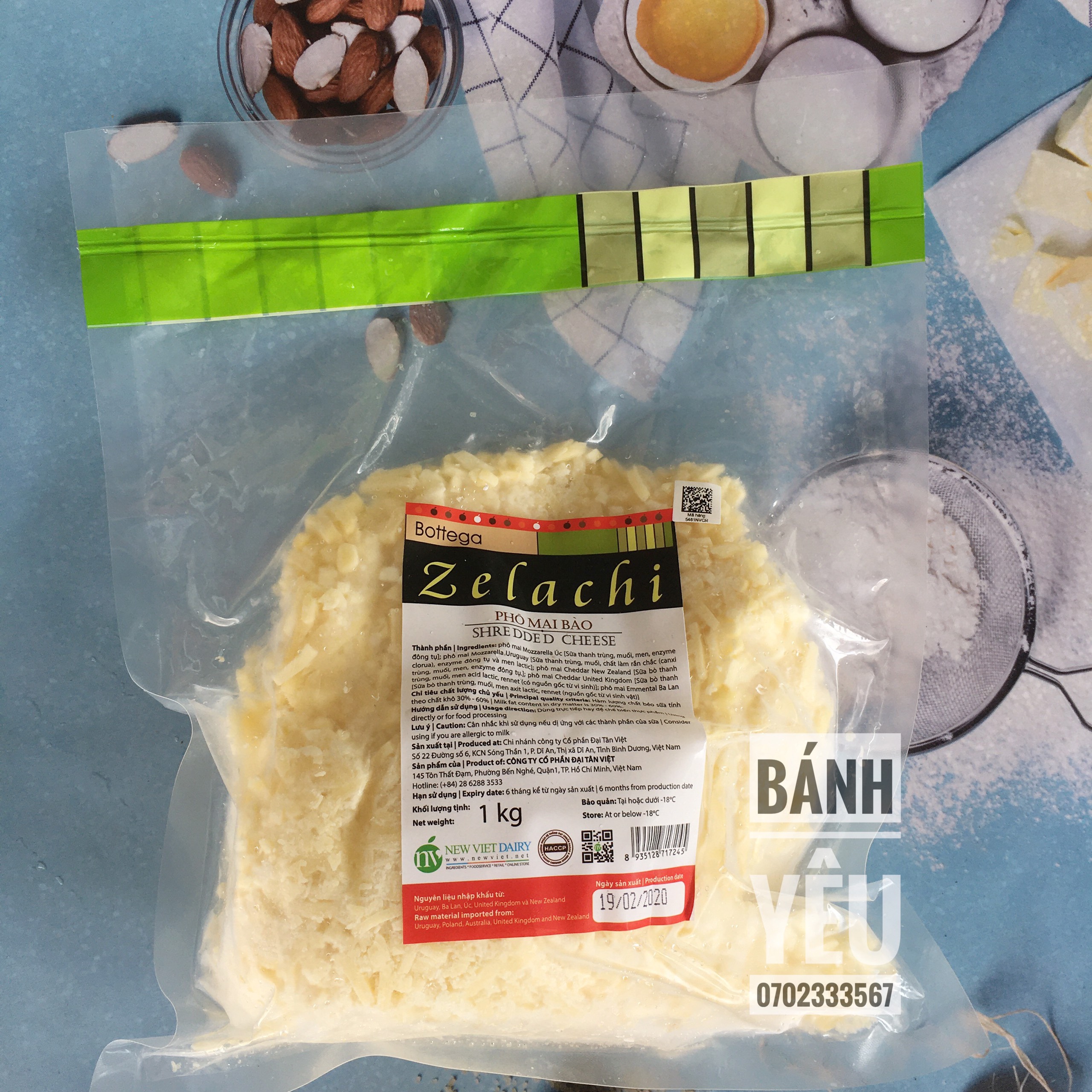 Phô mai Zelachi mozarella