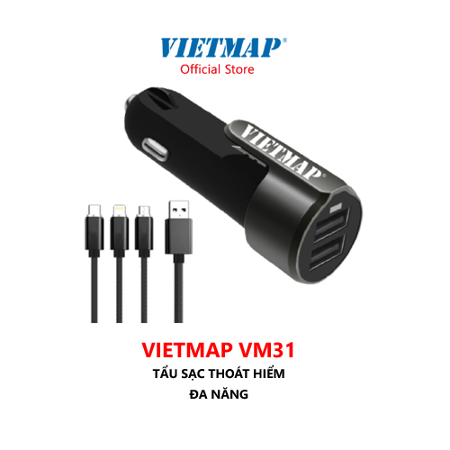 Tẩu Sạc Thoát Hiểm Đa Năng Trên Ô Tô VIETMAP VM31