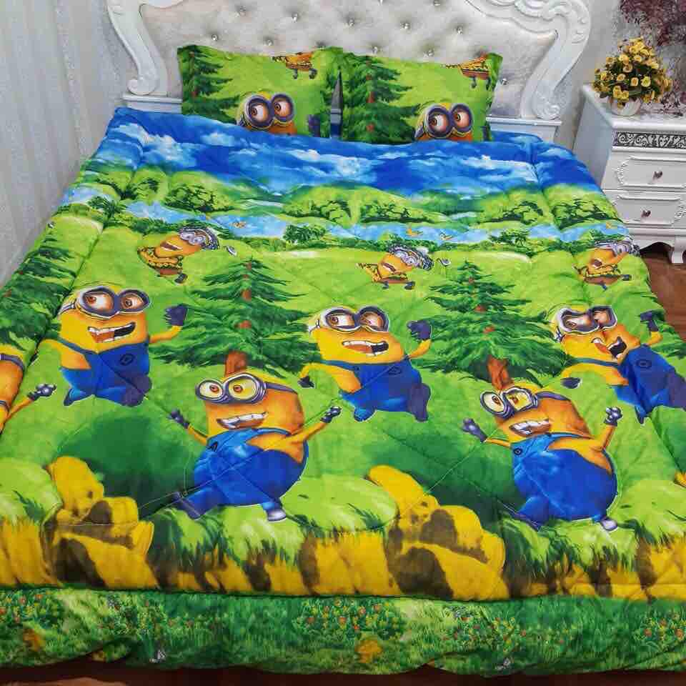 CHĂN GA GỐI MINION