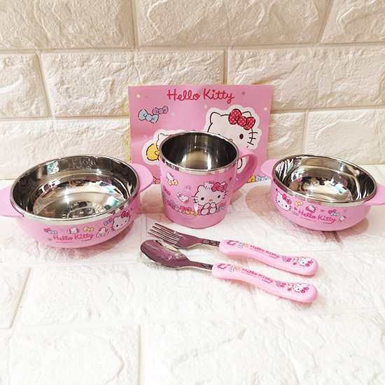 BỘ ĐỒ ĂN LOCK&LOCK HELLO KITTY LKT423S4
