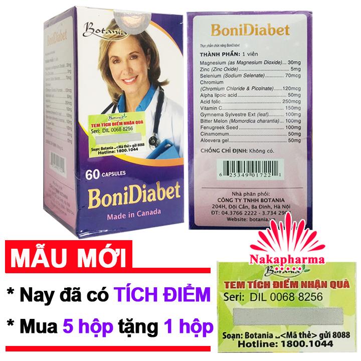 Viên uống hỗ trợ điều trị tiểu đường Bonidiabet 60 viên