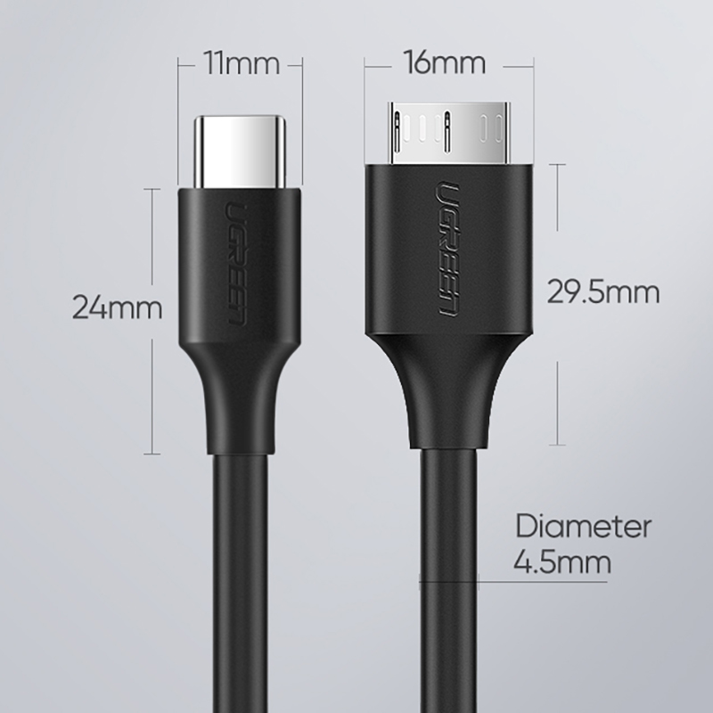 CÁP MICRO USB 3.0 SANG TYPE-C UGREEN 20103