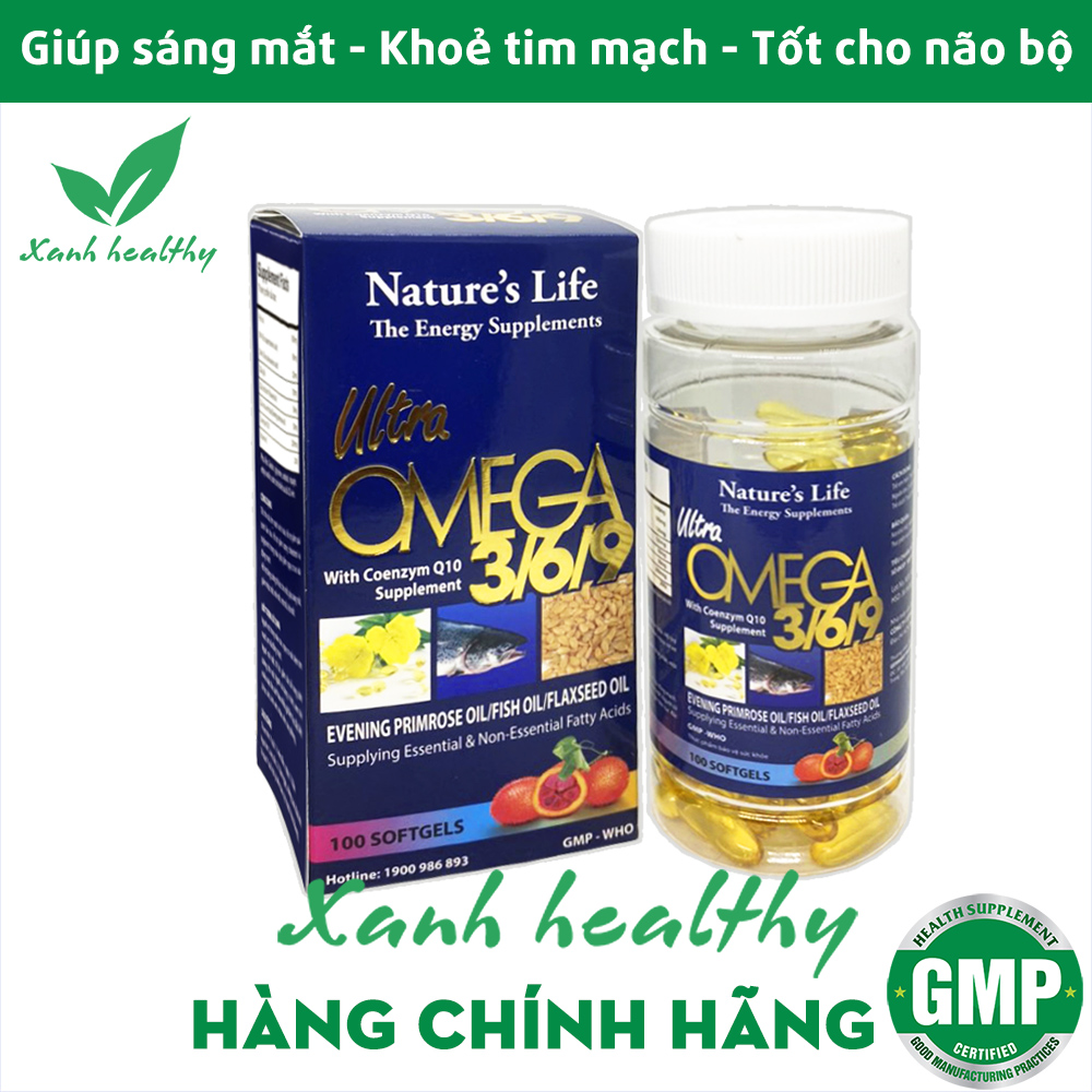 Viên uống dầu gấc dầu cá Omega 369 Natural Ultra Giúp giảm