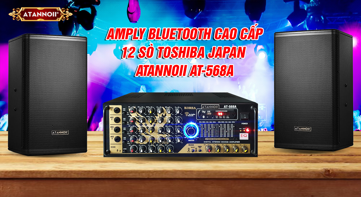 Amply USB Bluetooth ATANNOII AT-568A
