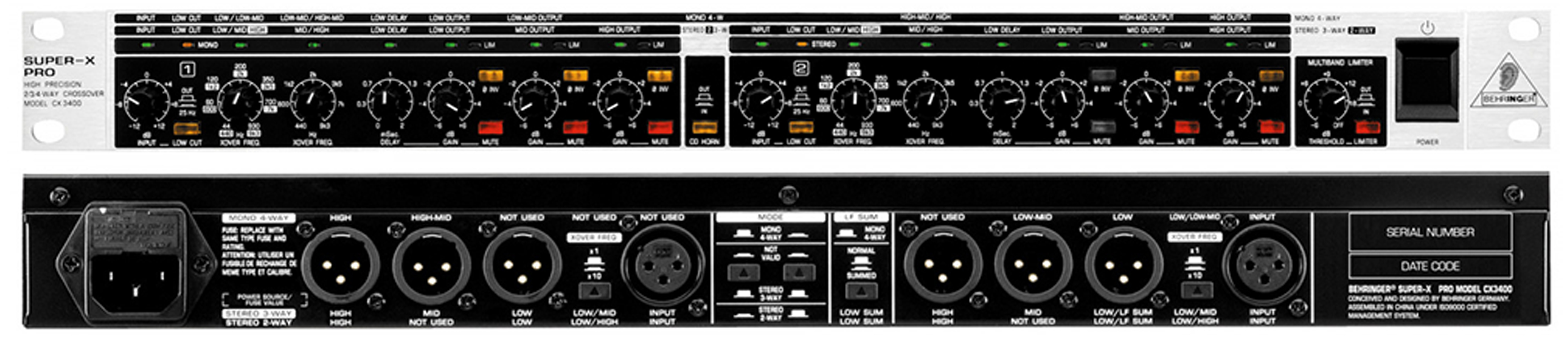Thiết bị phân tần Behringer CX3400