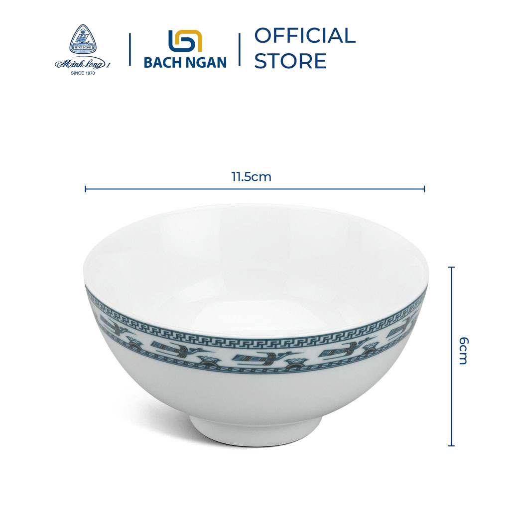 CHÉN CƠM MINH LONG JASMINE CHIM LẠC 11.5CM