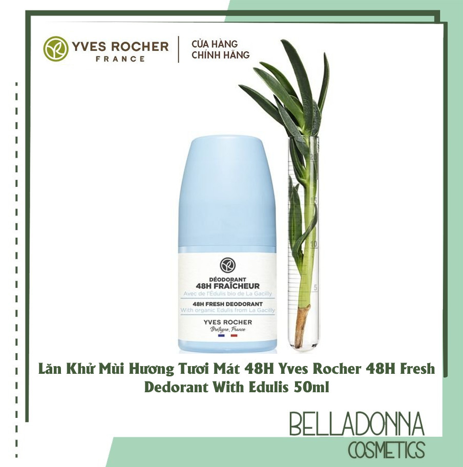 Lăn Khử Mùi Yves Rocher hương hoa Cotton ANTI Perspirant India Cotton Flower 50ml